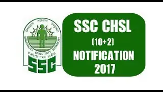 SSC CHSL Notification 2017