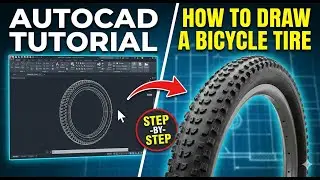 how to draw bike tire on autocad