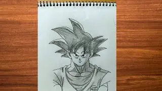 How to Draw Goku (Dragon Ball) | Easy Pencil Drawing Tutorial 🖤 #AnimeArt