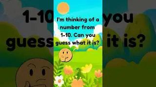 Can you guess what number I&rsquo;m thinking of?🤔 #games #learning #guessinggame #fun #shorts