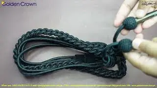 Military Band Uniform Aiguillette Black, Army Aiguillette, Best Quality Royal  Aiguillette