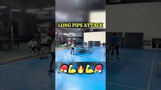Long Pimples Attack 🏓🔥 #TableTennis #PingPong #RacketSports