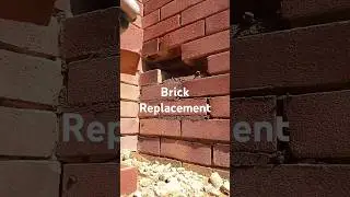 How to replace damaged bricks 👍 #satisfying #bricks