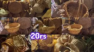 Chickpet Banglore Wholesale Return Gift Item.Cane Basket Collection Just From 20rs Direct Manufactur