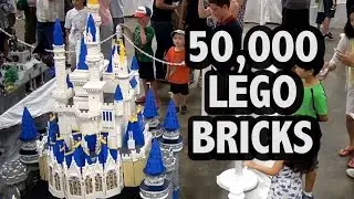 6-Foot LEGO Disney Cinderella Castle | BrickFair Virginia 2016