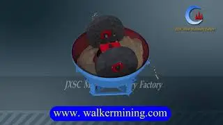 How Wet Pan Mill Works 3D  Animation Video