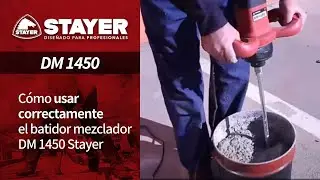 C&oacute;mo usar correctamente el batidor mezclador DM 1450 Stayer