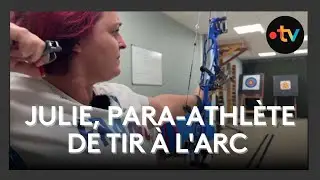 Julie Chupin-Rigault, athl&egrave;te handisport para tir &agrave; l'arc