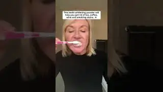 Go try our teeth whitening powder now!🤩#dailyroutine #oralcare #teethwhiteninghack #fyp