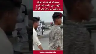 Biporjoy Cyclone: Pole Fell On Native Jetty Bridge In Karachi Due To Strong Winds