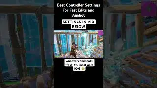 BEST Settings To EDIT Faster on Controller (UPDATED Aimbot Console Settings) #fortniteshorts #gaming