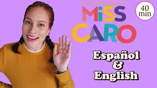 Bilingual Learning | First Words | Kids Songs | Numbers | Bingo | Spanish |  Learning with Miss Caro