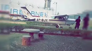 Cockpit cam view at Walton airport Lahore