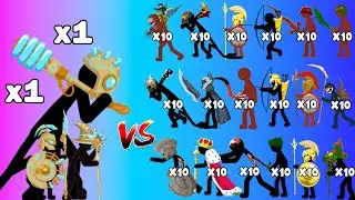 Voltaic Weakest Skins - Giant, Princes, Grand Magikill Vs All Stick figures Army - Stick War Legacy