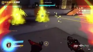 Overwatch Mercy Ultimate with Devil skin equipped