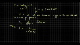 Reduction of General Equation of a Plane to Normal Form