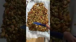 Savory roasted nuts recipe #shorts #shortsvideo #recipeshorts