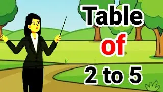 Table of 2 to 5 | 2 se 5 tak ka Table | in English | 2 ka Table 3 ka Table | 4 ka Table 5 ka Table 