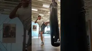 Few Kicks at the Gym #martialarts #taekwondo #karate #kickboxing #lifetimefitness