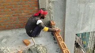 COLUMN CASTING PROCESS IN BUILDING CONSTRUCTION SITE #construction#building