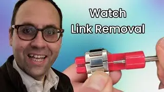 How to remove links from watch bracelet (strap) using cheap link Removal tool