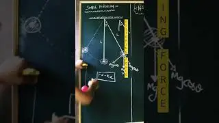 restoring force towards mean position| F=-kx pendulum #shorts #short JEE NEET @GyanFreedom
