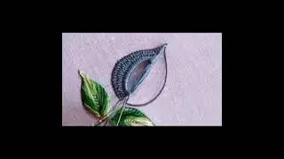Most viral trending stitch embroidery beautiful flower tutorial hand embroidery 