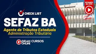 CHECK LIST SEFAZ BA | Agente de Tributos Estaduais - Racioc&iacute;nio L&oacute;gico com Paulo Henrique Queiroz