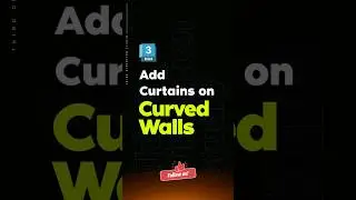 Add Realistic Curtains on Curved Windows - 3ds Max!