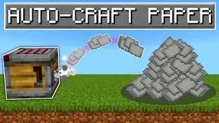 Minecraft EASIEST Paper Auto Crafter in Bedrock Edition 1.21 (Xbox/PS4/Nintendo Switch/Windows10)