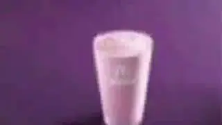 Low quality McDonalds strawberry milkshake
