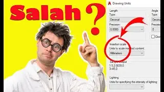 Cara Merubah Satuan Unit di Autocad ( Insertion Scale VS Dwgunits )