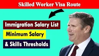 What is Immigration Salary List, Minimum Salary and Skills Thresholds