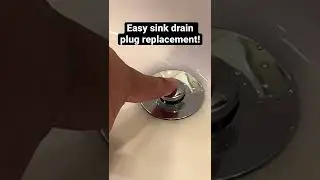 Super simple sink drain plug!