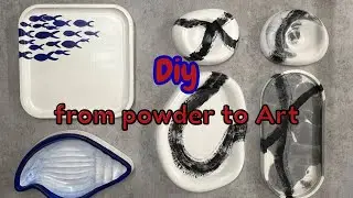 DIY Luxury Ceramic-Look Plates | Molding, Sanding, Painting & Polishing