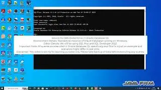 ORA-04043: object string does not exist - Oracle Database 12c Error Messages