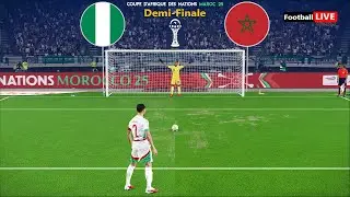 Nigeria vs Maroc - Penalty Shootout | Demi-finale Coupe d'Afrique des Nations 2025 | PES