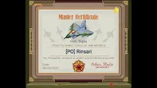1945 Air Force Hal Tejas Master Certificate