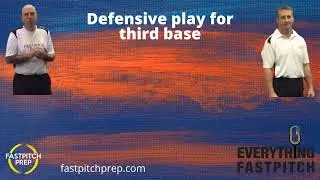 Defensive play for third base