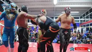 Flyer/Rugido/Diamond/Magnus vs Valiente Jr/Alom/Ne&oacute;n/Voltan VALIENTE TEAM