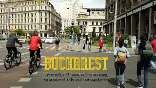 BUCHAREST, breakfast at Old Town, Village Museum and Fest wandering