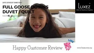 Luxez Full Goose Downs Feather Duvet Customer Review