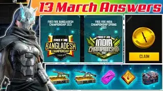 ESPORTS ULTIMATE CHALLENGE EVENT ALL QUESTIONS TO ANSWER ✅ FREE FIRE NEW EVENT | 13 MARCH