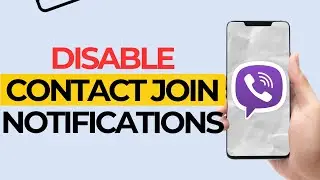 How to disable contact join notifications on viber