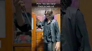 POV: You asked Daryl Dixon to chop vegetables&hellip; but he only knows how to kill walkers #thewalkingdead
