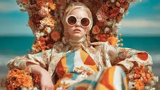 Surreal AI Art Video &bull; Floating Fashion Highway | 4K