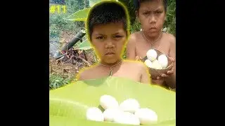 Primitive Technology &ndash; Survival Lazy - Smart boy cooking Duck Eggs