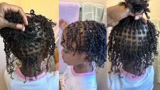 Microlocs Install on Kid | Girls Starter Locs