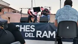 Concierto del d&uacute;o Espa&ntilde;oleando en Zamora. Terraza del Teatro Ramos Carrion. Noches de Verano 2020