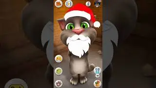 Tom Santa Sings Jingle Bells 🔔#tom #talkingtom #mytalkingtom #shorts